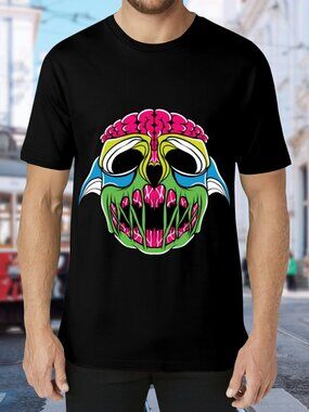 Neon Monster Graphic Tee - Black